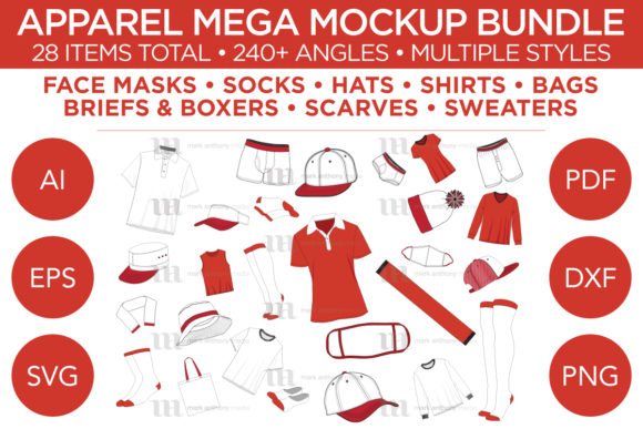 Apparel Mega Bundle - Mockup Template