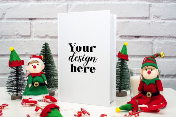 Book Cover Mockup. Elf Mockup 107. Graphics & Book Amp