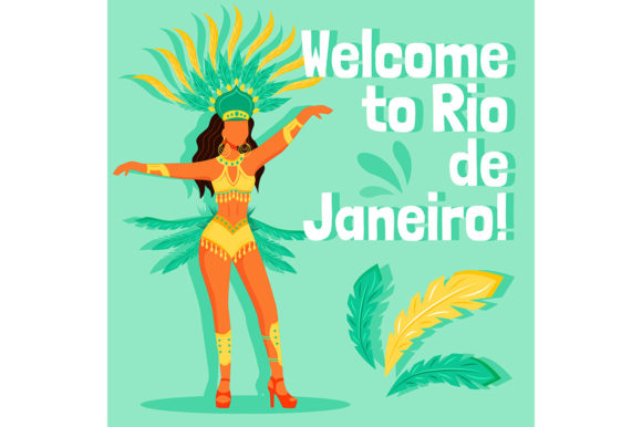 Brazil Carnival Social Media Post Mockup