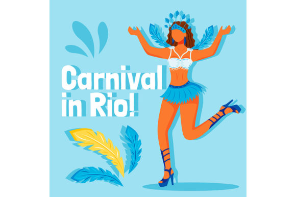 Brazil Festival Mockup: Vibrant Graphics & Templates