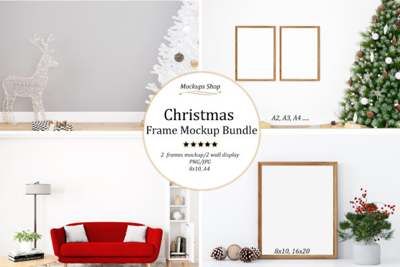 Frame Mockup Bundle Christmas Graphics