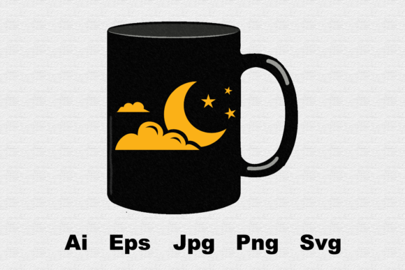 Halloween Crescent Moon Mockup