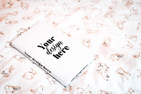 Hardcover Book Mockup.Nursery Book: Graphics & Book Amp