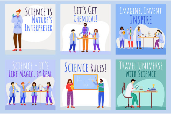 Magic Science Social Media Post Mockup: Graphics for Branding