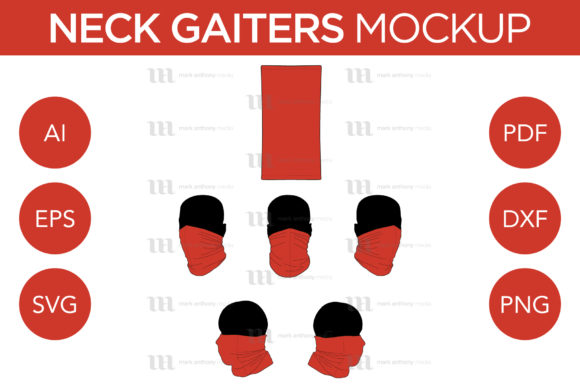 Neck Gaiter - Vector Mockup Template