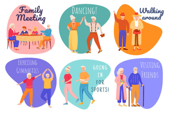 Retired People Social Media Post Mockup