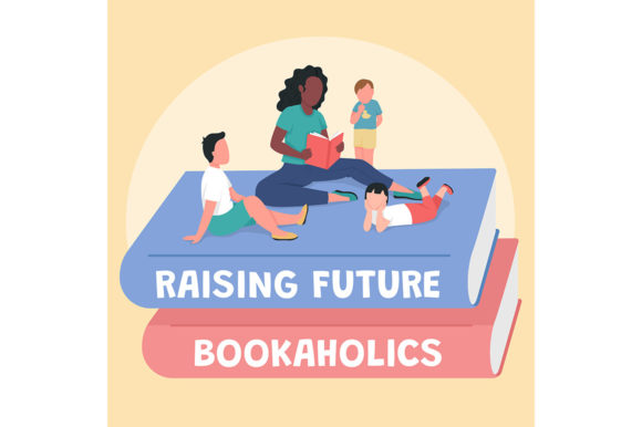 Teacher with Children Post Mockup