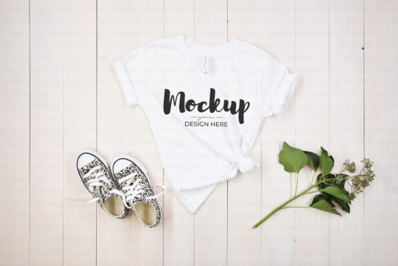 White Kids Shirt Mockup for Graphics and Baby Amp